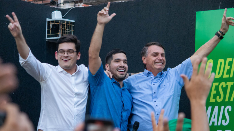 Carmelo Neto, André Fernandes e Jair Bolsonaro