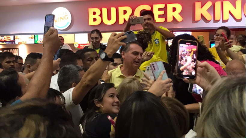 Ex-presidente Jair Bolsonaro, no Iguatemi