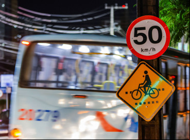 Avenida 13 de maio é uma das vias com velocidade máxima de 50 kim/h 