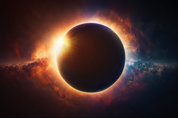 O ECLIPSE ocorre quando a Lua se alinha entre a Terra e o Sol