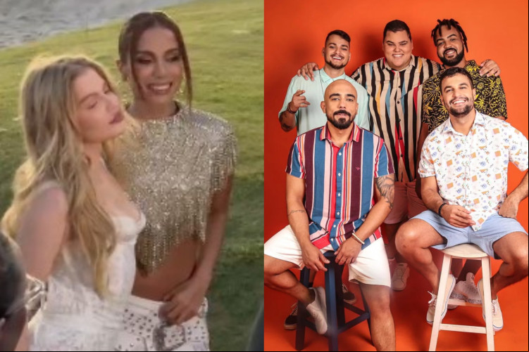 A gravação do novo DVD do grupo Menos é Mais contou com participação de Anitta e Luísa Sonza