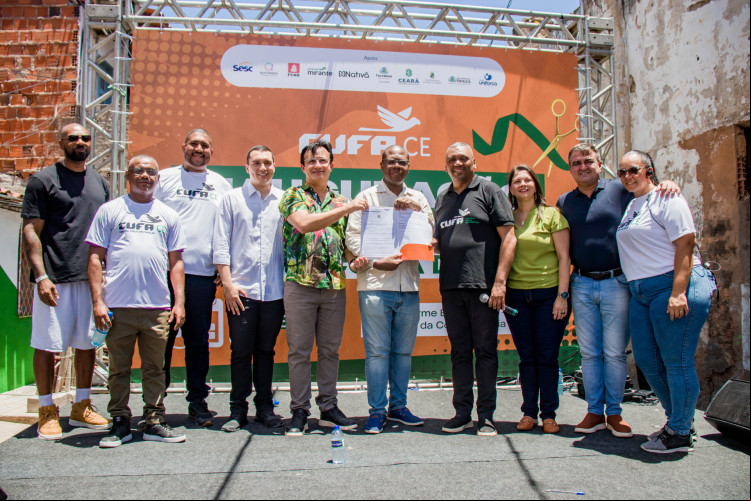 Evento também contou com a presença do rapper e ativista MV Bill, fundador da Cufa; do presidente do Conselho Nacional da Cufa, Preto Zezé; do presidente da Cufa Ceará, Wilton dos Santos (Piqueno); e do coordenador da Cufa Poço da Draga, Felipe Sousa, além de outrasautoridades estaduais e municipais.