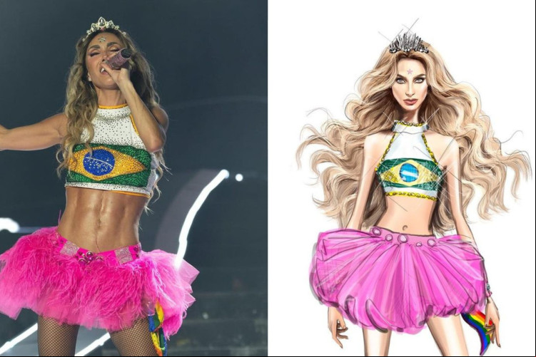 No primeiro show do RBD no Brasil, Anahí usou looks criados por fã brasileiro