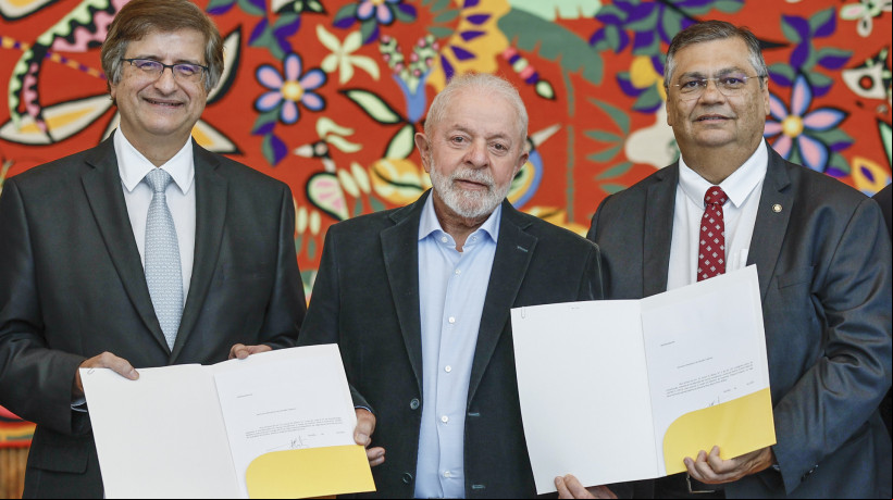27.11.2023 - Presidente da República, Luiz Inácio Lula da Silva, durante indicações de Flávio Dino ao cargo de ministro do Supremo Tribunal Federal e de Paulo Gonet ao cargo de procurador-geral da República, no Palácio do Alvorada.
Brasília - DF.
Foto: Ricardo Stuckert / PR
