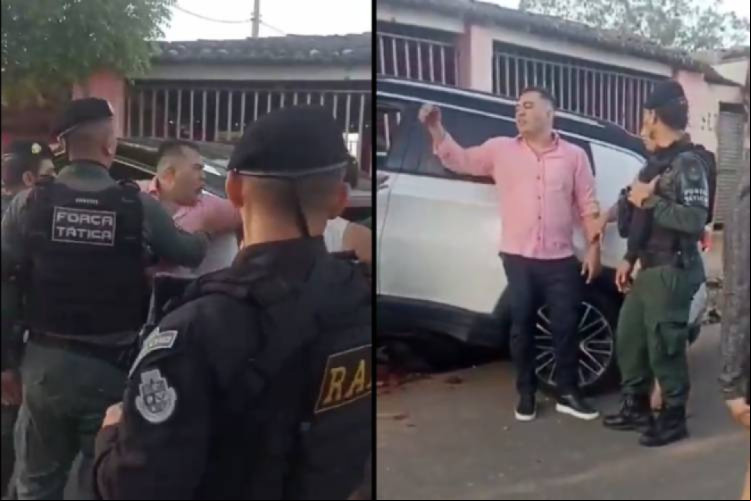 Delegado Paulo Hernesto Pereira Tavares foi filmado dando tapa em uma mulher após acidente de trânsito em Aurora, no último dia 11 de novembro