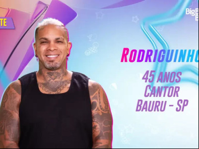 O cantor Rodriguinho faz parte do Camarote no BBB 24 O cantor Rodriguinho faz parte do Camarote no BBB 24