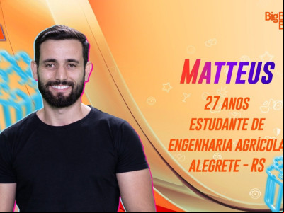Matteus é pipoca no BBB 24 Matteus é pipoca no BBB 24