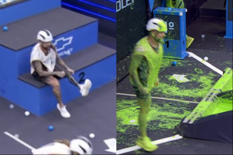 Vinícius Rodrigues durante a 1ª prova do líder do Big Brother Brasil 2024
