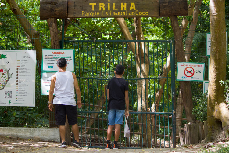 Parte do o ao Parque do Cocó foi fechado neste domingo, 21