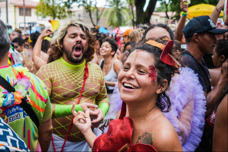 Polo carnavalesco do Benfica, na Praça da Gentilândia. Veja programação em Fortaleza para esta terça de Carnaval