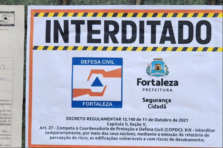 Residencial foi interditado