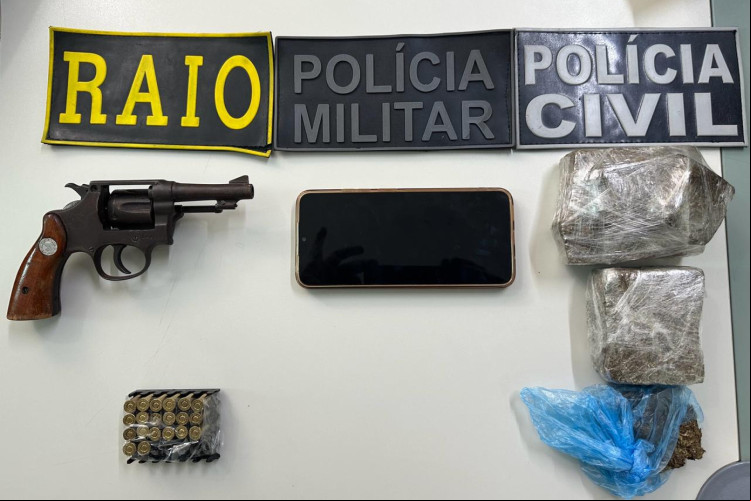 Material apreendido pelas Forças de Segurança durante operação em Jaguaruana