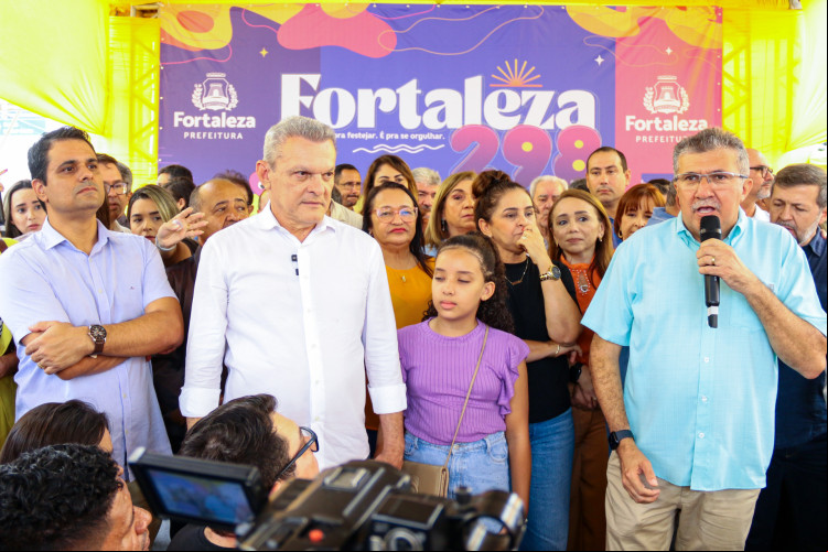 FORTALEZA, CEARÁ, BRASIL 05-04-2024: Novo Frotinha da Messejana, nas Fotos: José Sarto prefeito de Fortaleza, Élcio Batista vice-prefeito de Fortaleza. (Foto: Yuri Allen/Especial para O Povo)