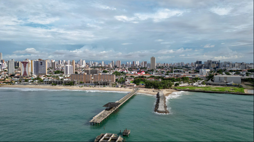 Praia de Iracema, em Fortaleza