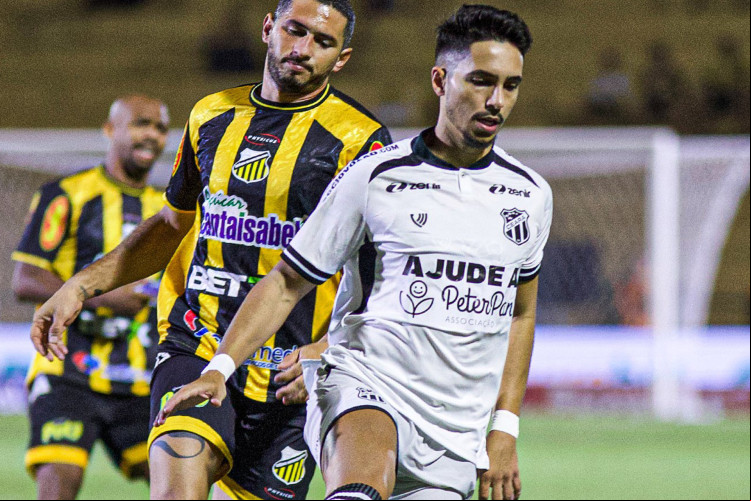 Raí Ramos, lateral-direito do Ceará, em partida contra o Novorizontino