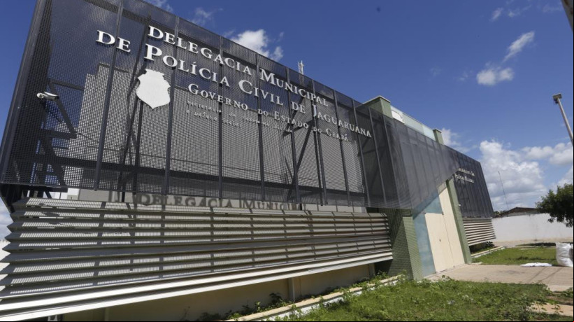 Fachada da Delegacia Municipal de Jaguaruana. Imagem meramente ilustrativa 