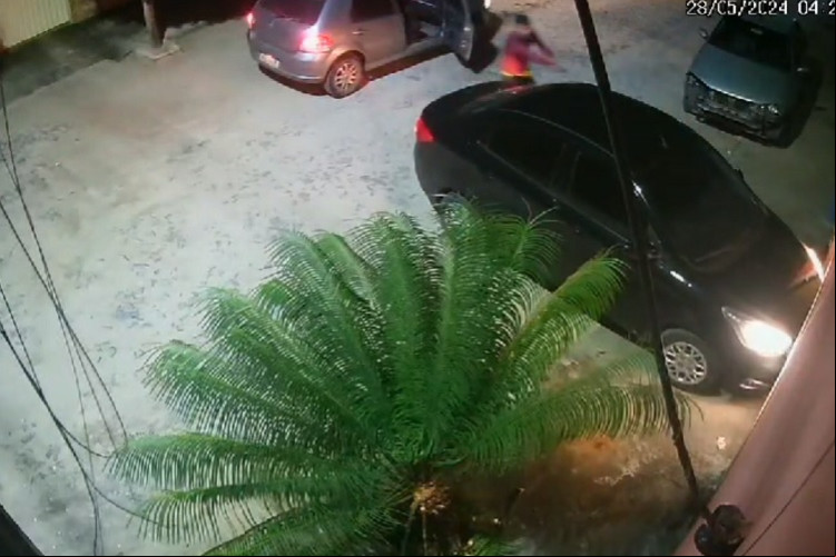 CÂMERA flagrou ação de roubo em Pacajus no mês ado