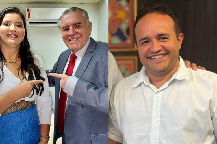 De um lado, Andrea Nunes (MDB) e Lucilvio Girão (PSD). Do outro, Átila Câmara (PSB)