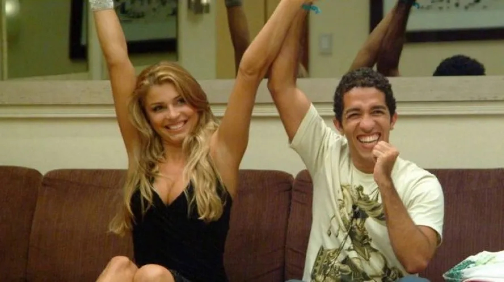 Jean Wyllys e Grazi Massafera chegaram juntos na final do BBB 5 Jean Wyllys e Grazi Massafera chegaram juntos na final do BBB 5