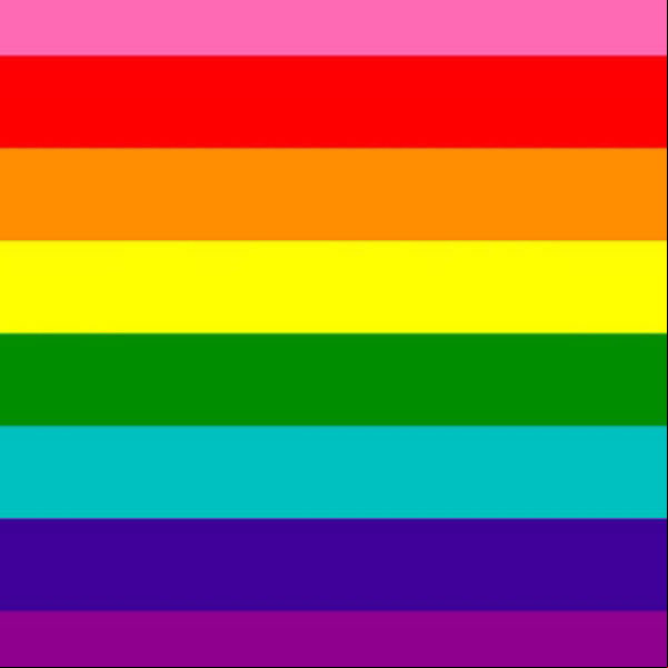 Primeira bandeira do Orgulho, feita por Gilbert Baker Primeira bandeira do Orgulho, feita por Gilbert Baker