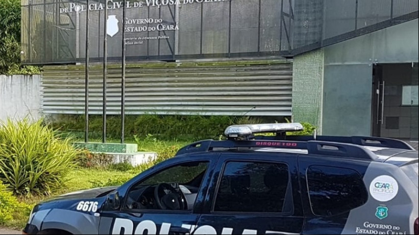 FACHADA da Delegacia Municipal de Viçosa do Ceará