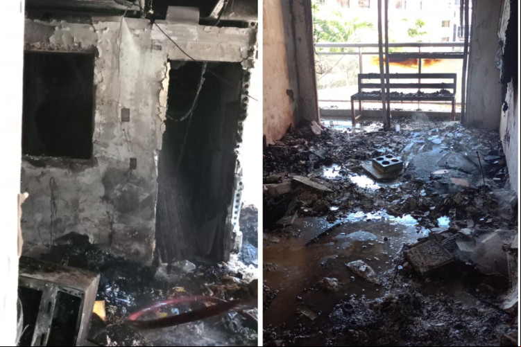 Corpo de Bombeiros é acionado para conter incêndio em apartamento no Meireles