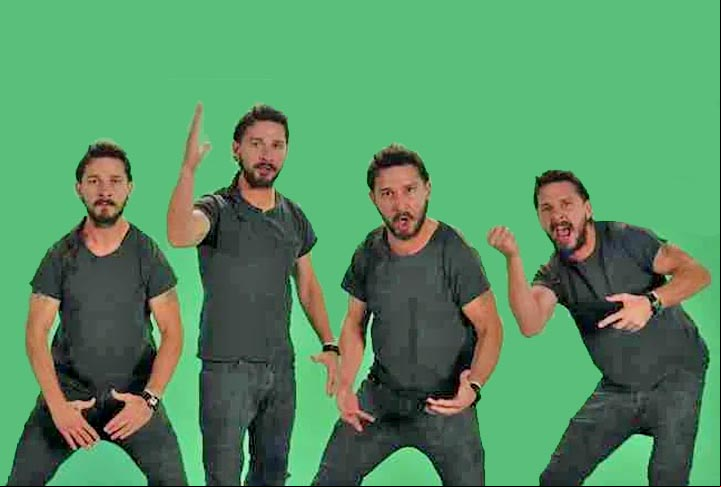 LaBeouf também foi acusado de plagiar o cartunista Daniel Clowes no curta-metragem HowardCantour.com, lançado no Festival de Cannes em 2012. A revista Wired afirmou que a obra traz inúmeras semelhanças com os quadrinhos “Justin M. Damiano.