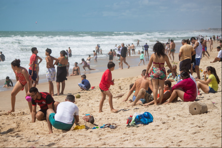 PRAIA do Futuro registra movimentação intensa no último fim de semana de julho