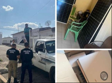 Material apreendido na operação da Polícia Civil do Ceará  