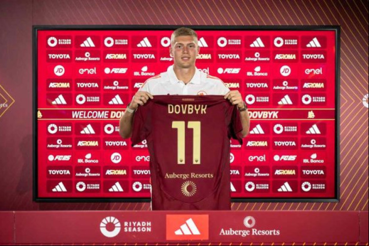 Artem Dovbyk, que fez 24 gols na última temporada pelo Girona, assina contrato até junho de 2029 com os Giallorossi