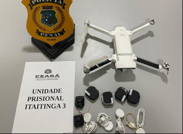 Drone e materiais apreendidos serão enviados para perícia 