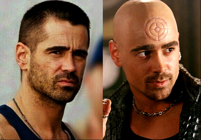 Colin Farrell/ Mercenário -O ator irlandês, nascido em 31/5/1976 em Dublin, vive o vilão Lester Poindexter/ Mercenário em “Demolidor: O homem Sem Medo” (2003).