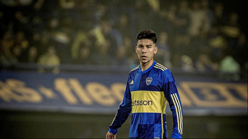 Pol Fernández em atuação pelo Boca Juniors