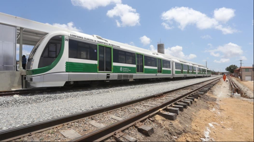 Foto de apoio ilustrativo. Após falha mecânica, frota de trens da Linha Sul do Metrô de Fortaleza é reduzida