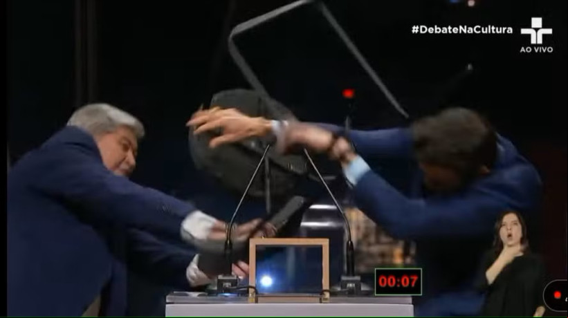 Datena agride Marçal no debate da TV Cultura
