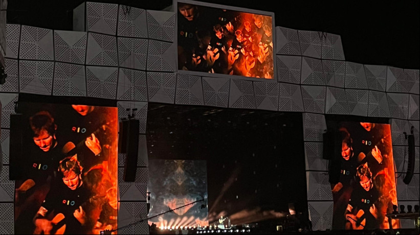 Ed Sheeran anima público no Palco Mundo durante sua apresentação no Rock in Rio 2024
