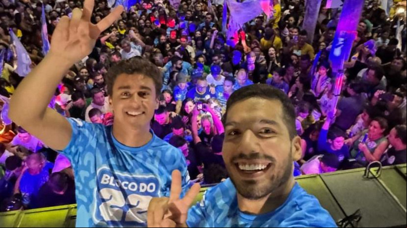 NIKOLAS Ferreira e André Fernandes comandaram ato de campanha no Conjunto Ceará