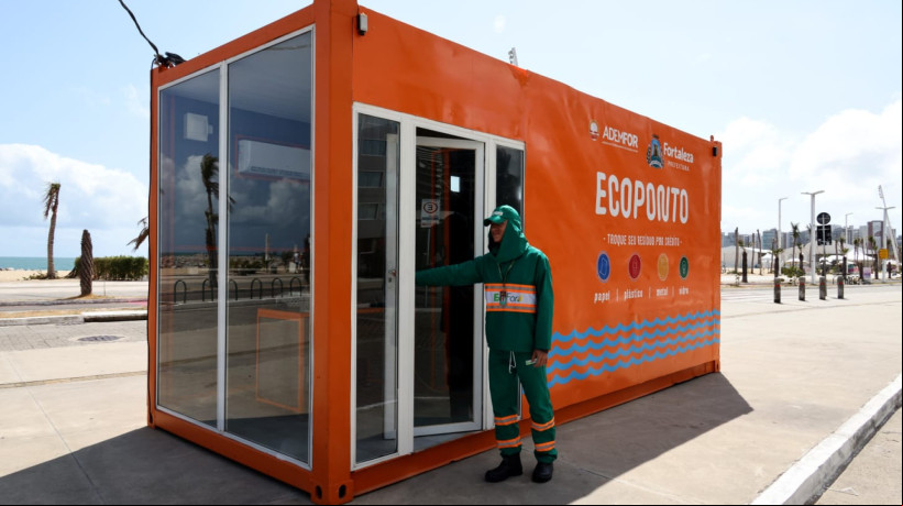 O novo Ecoponto do Mar está situado na avenida Beira Mar, próximo ao número 1800