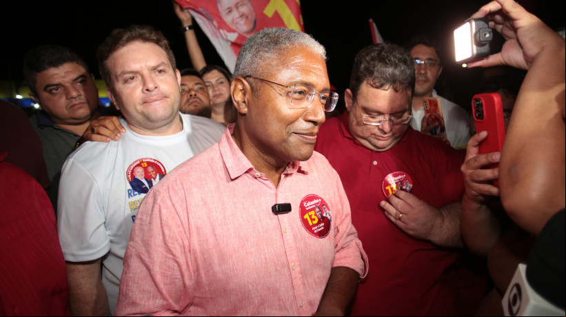 CAUCAIA-CE, BRASIL, 06-10-2024: Catanho vai para o segundo turno com a diferença de 8 votos para a terceira colocada. Eleições na Caucaia. (foto: Fabio Lima/ OPOVO)