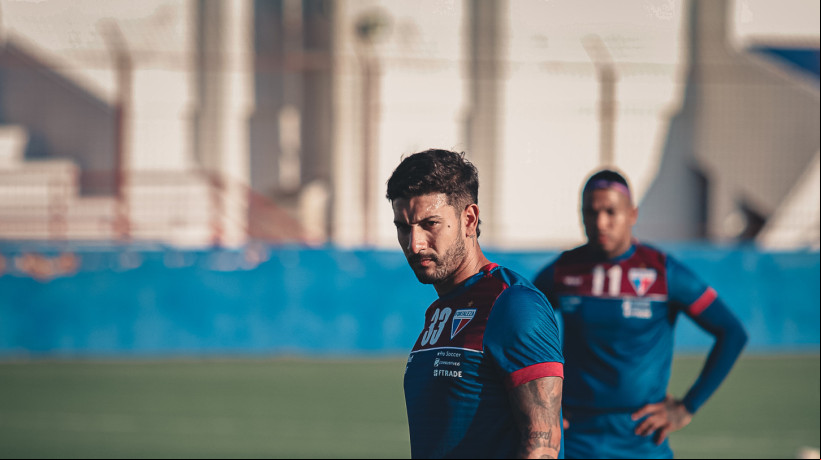 Lateral-direito Mancuso em treino do Fortaleza no Centro de Excelência Alcides Santos, no Pici