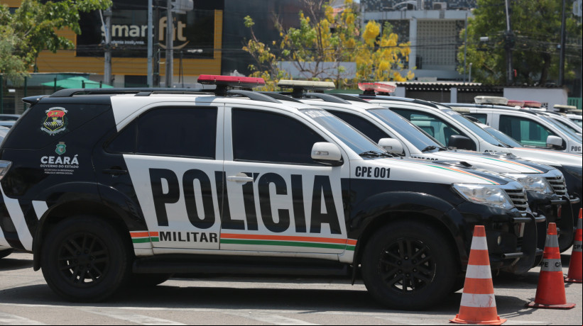 FORTALEZA-CE, BRASIL, 15-10-2024: Viaturas da Polícia Militar.