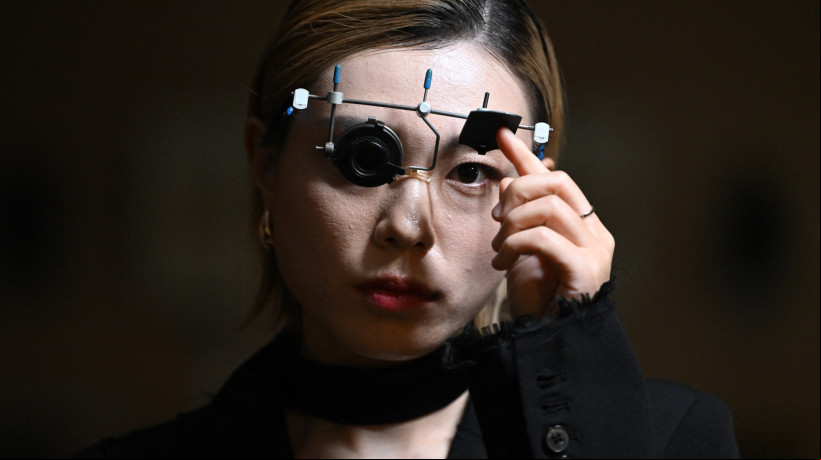 A atiradora sul-coreana Kim Ye-ji, de 32 anos, ganhou a prata na pistola de ar 10m feminina nas Olimpíadas de Paris 2024  