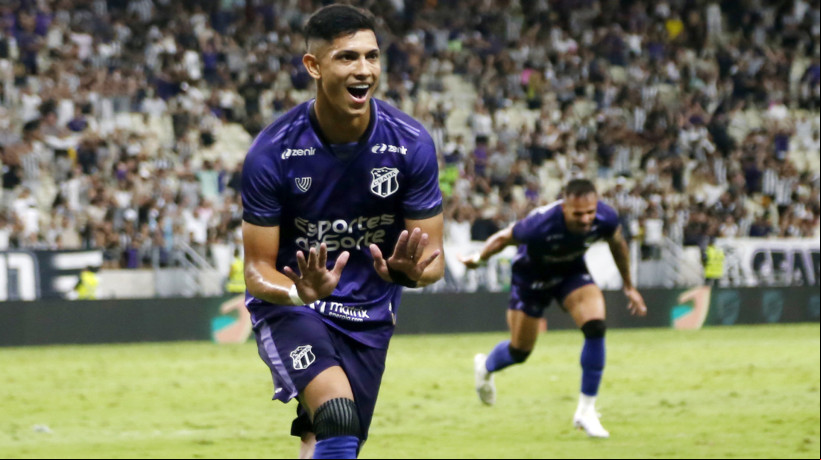 Erick Pulga marcou o primeiro gol do Ceará contra o Avaí