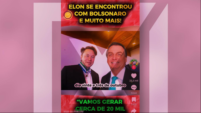Autor do conteÃºdo investigado utiliza uma dublagem inventada, que finge traduzir as falas de Musk em eventos no Exterior 