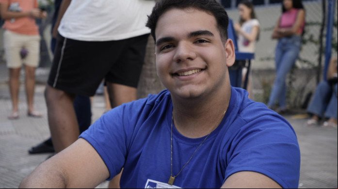 Saída do segundo dia de provas do Enem 2024 na Unifor. Matheus Diordan, de 17 anos Saída do segundo dia de provas do Enem 2024 na Unifor. Matheus Diordan, de 17 anos