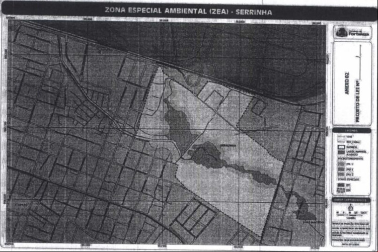 Zona Especial Ambiental (ZEA) da Serrinha a a ser Zona de Requalificação Urbana nível 2 (ZRU 2), no qual é permitido fazer construções Zona Especial Ambiental (ZEA) da Serrinha a a ser Zona de Requalificação Urbana nível 2 (ZRU 2), no qual é permitido fazer construções
