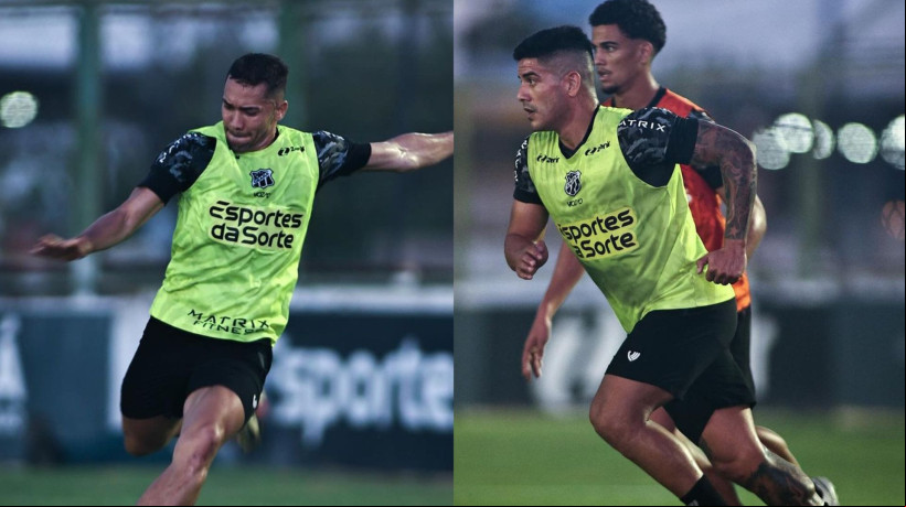 Jogadores do Ceará seguem em preparação para o jogo contra Guarani