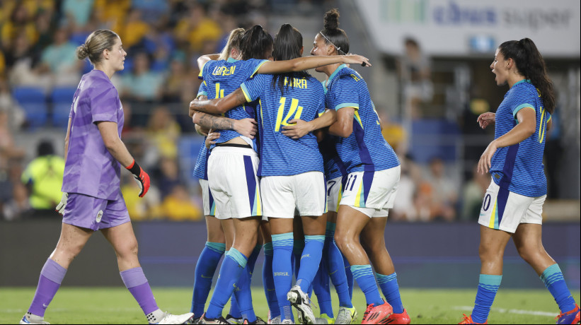 A seleção brasileira feminina venceu os Estados Unidos na rodada de amistosos ada