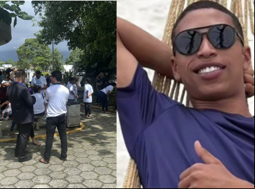 O enterro do jovem acontece em sua cidade natal, Bertioga, no litoral paulista


 
