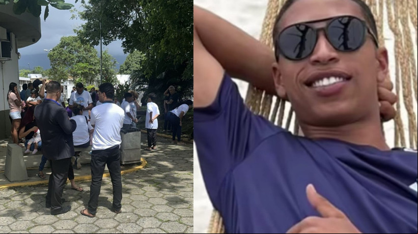O enterro do jovem acontece em sua cidade natal, Bertioga, no litoral paulista